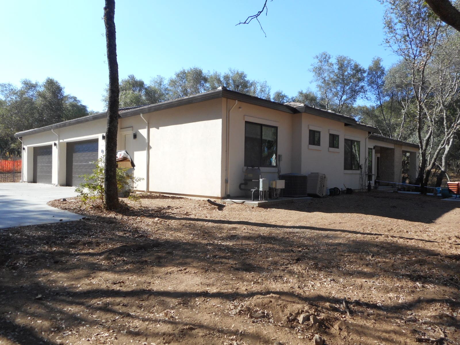Seasonal creek and engineered driveway culvert on a Texas Hill Country home site